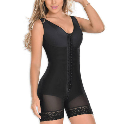 Fajas Colombianas Moldeadoras Postpartum Shapewear Tummy Control for Women Butt Lifter Body Shaper with Zipper Crotch