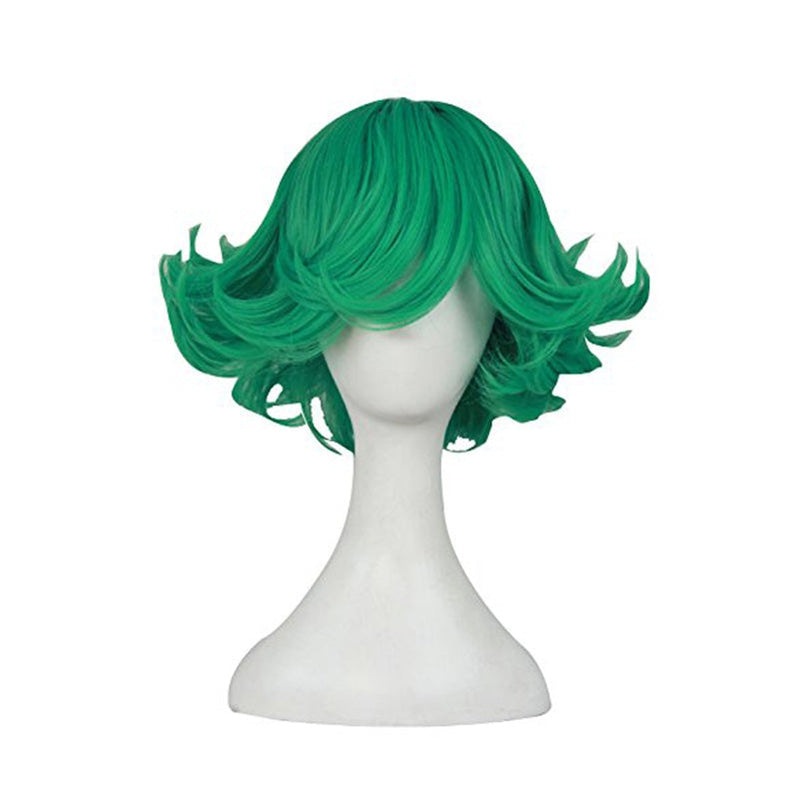 One Punch Man Terrible Tornado Green Cosplay Wigs