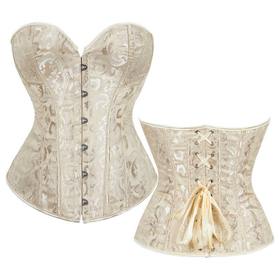 Court Style Bridal Corset Shaper Bust Lifting Waist Cinching Tight Bustier Camisole Tank Top Hourglass Shapewear