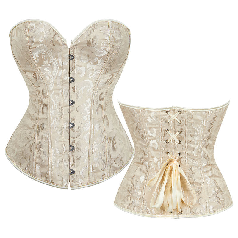 Court Style Bridal Corset Shaper Bust Lifting Waist Cinching Tight Bustier Camisole Tank Top Hourglass Shapewear