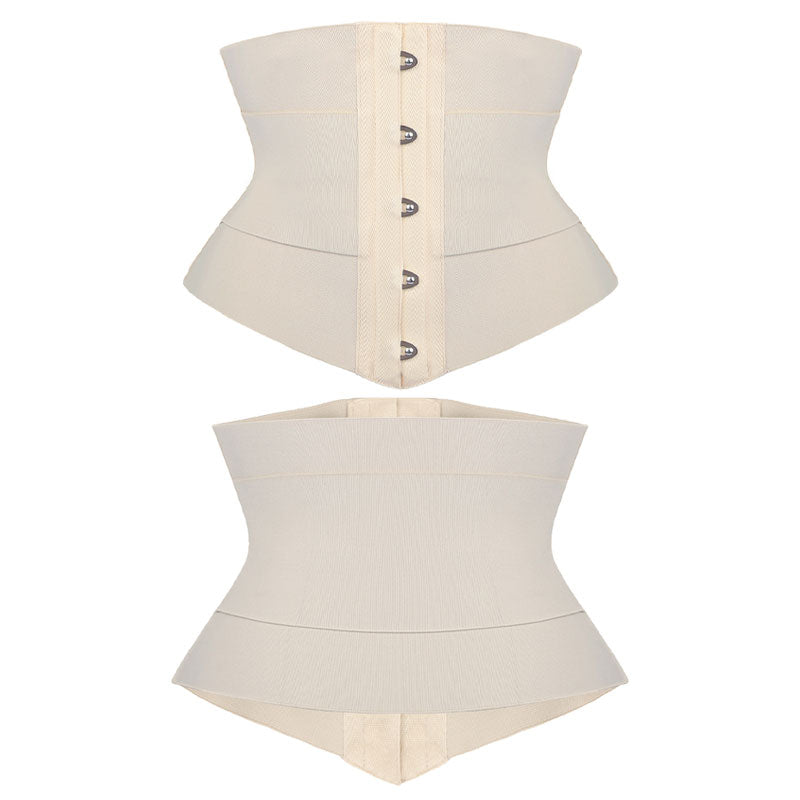 Womens Waist Trainer Cincher Heavy Duty Steel Boned Underbust Waspie Corse