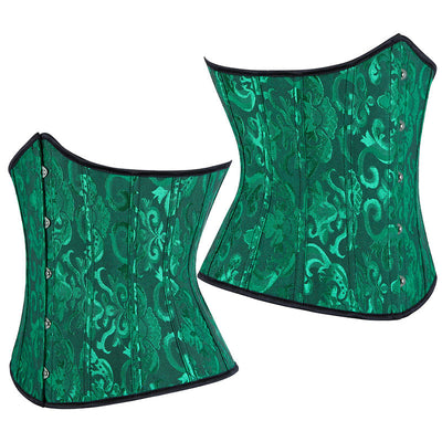 Corset Women‘s Brocade Underbust Boned Corsets Bustier Waist Trainer