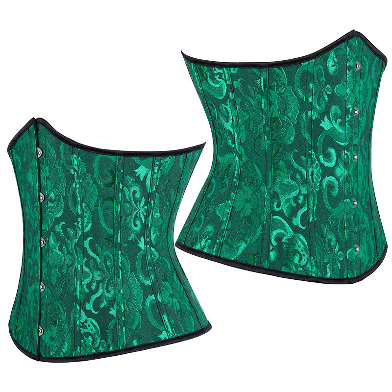 Corset Women‘s Brocade Underbust Boned Corsets Bustier Waist Trainer