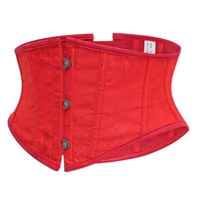 Womens Waist Trainer Cincher Heavy Duty Steel Boned Underbust Waspie Corset