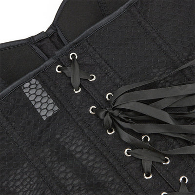 Retro Court Style Breathable Mesh Bra with Herringbone Fit Cosplay Costumes