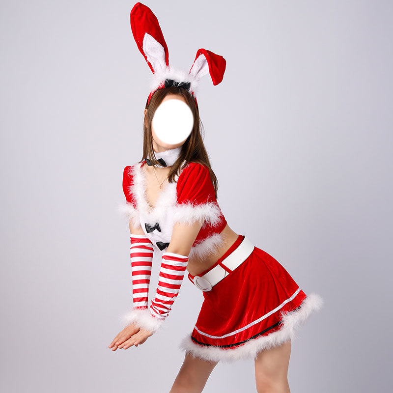2022 New Christmas Bunny Girl Sexy Maid Costumes