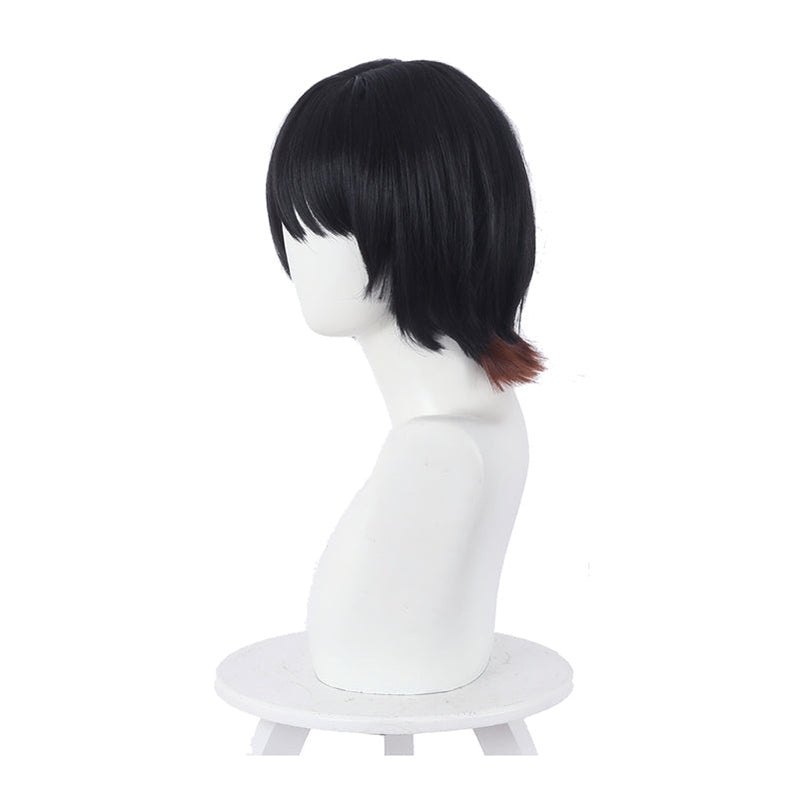 Anime Rent-A-Girlfriend Ruka Sarashina Short Black Gradient Brown Cosplay Wigs