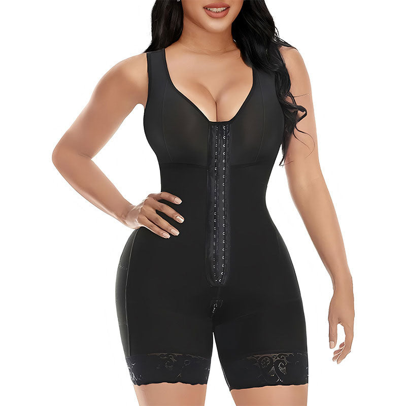 Fajas Colombianas Moldeadoras Postpartum Shapewear Tummy Control for Women Butt Lifter Body Shaper with Zipper Crotch