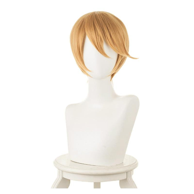 Anime Kaguya-sama: Love is War Miyuki Shirogane Brownish Yellow Men's Short Cosplay Wigs