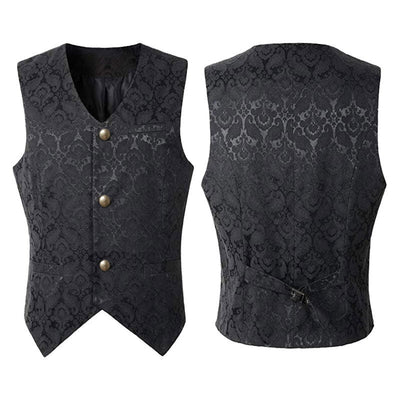 Medieval Retro Men's Short Vest Halloween Cosplay Costumes
