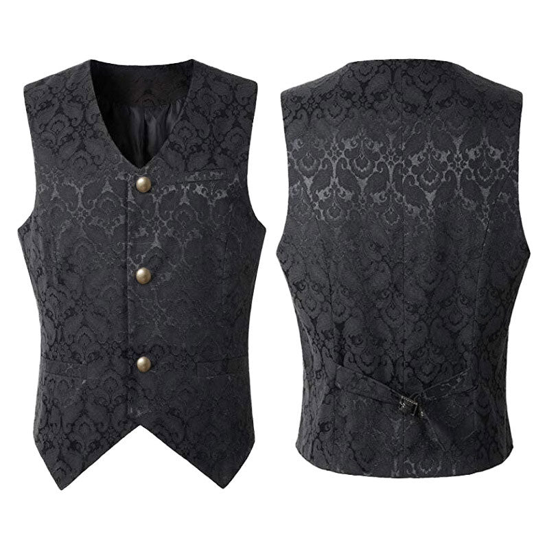 Medieval Retro Men's Short Vest Halloween Cosplay Costumes