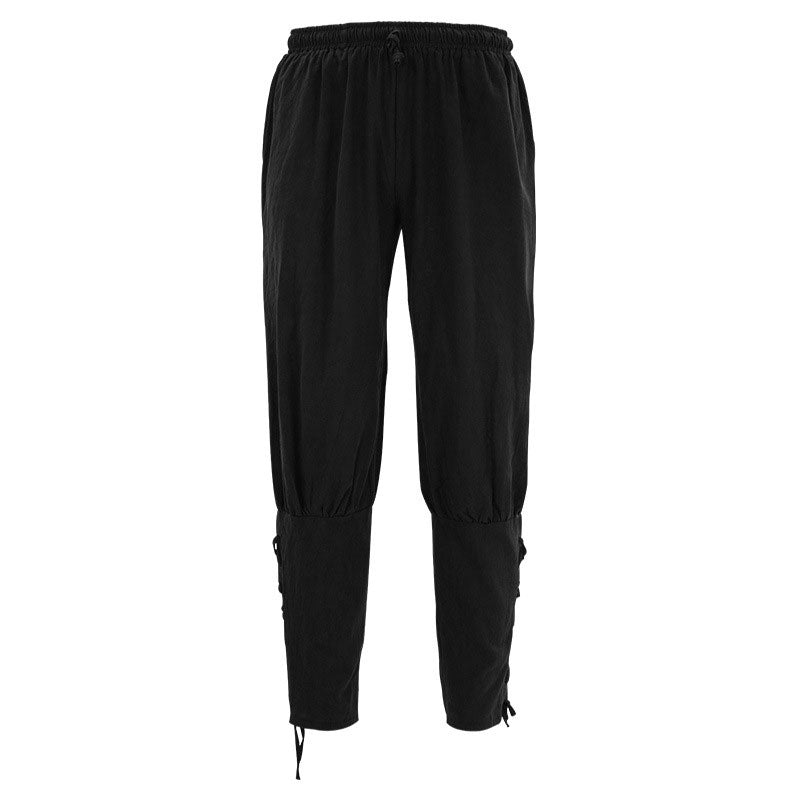 European Medieval Pirate Ship Men's Quick Dry Trousers Ankle Strap Trousers Halloween Cosplay Costumes