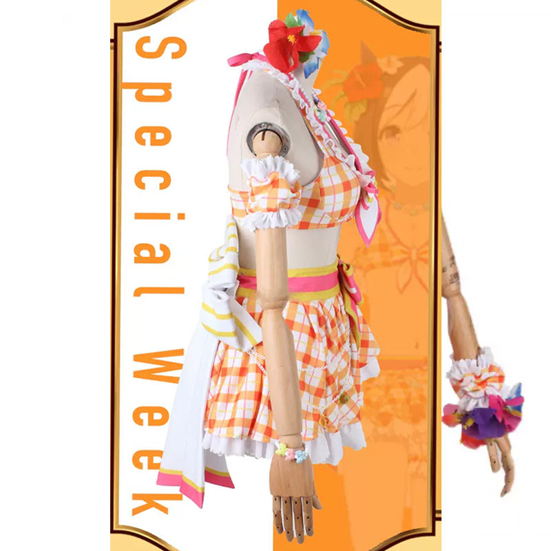 Game Uma Musume Pretty Derby Special Week Swimsuit Cosplay Costumes