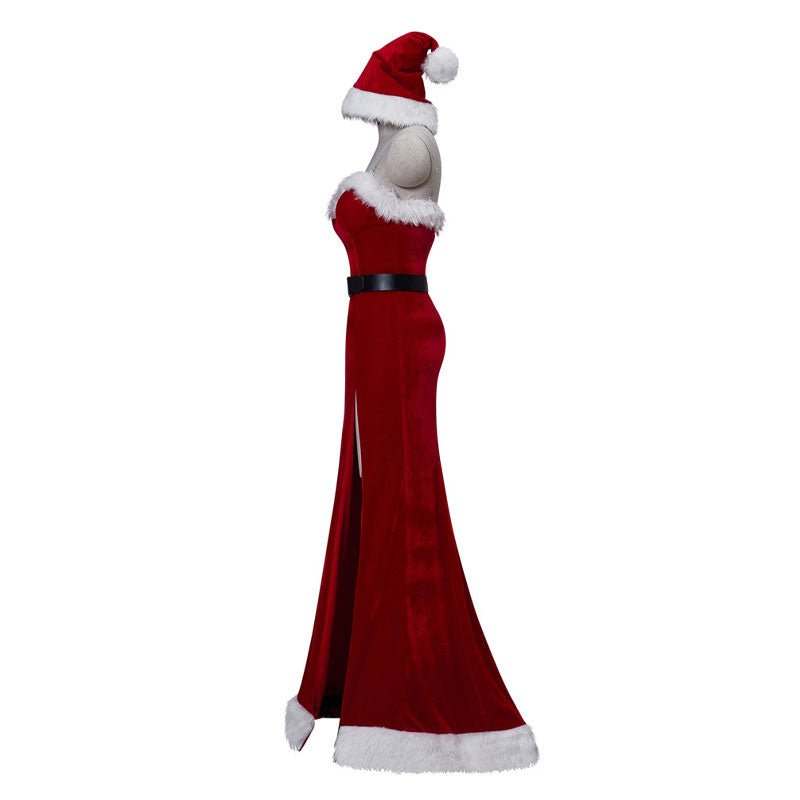 Christmas Roger Rabbit Womens Red Sequin Dress Cosplay Costume