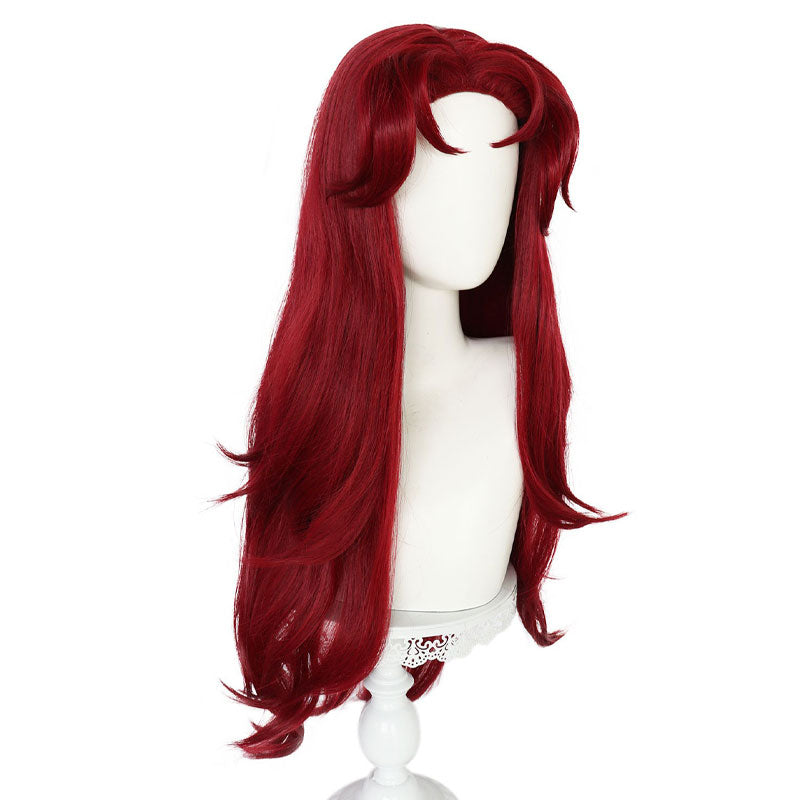 Female Halloween Wig Long Maroon Color Cosplay Wig