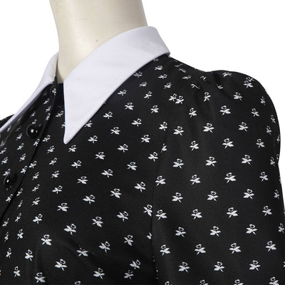 The Addams Family Wednesday Addams Christina Ricci Cosplay Costume