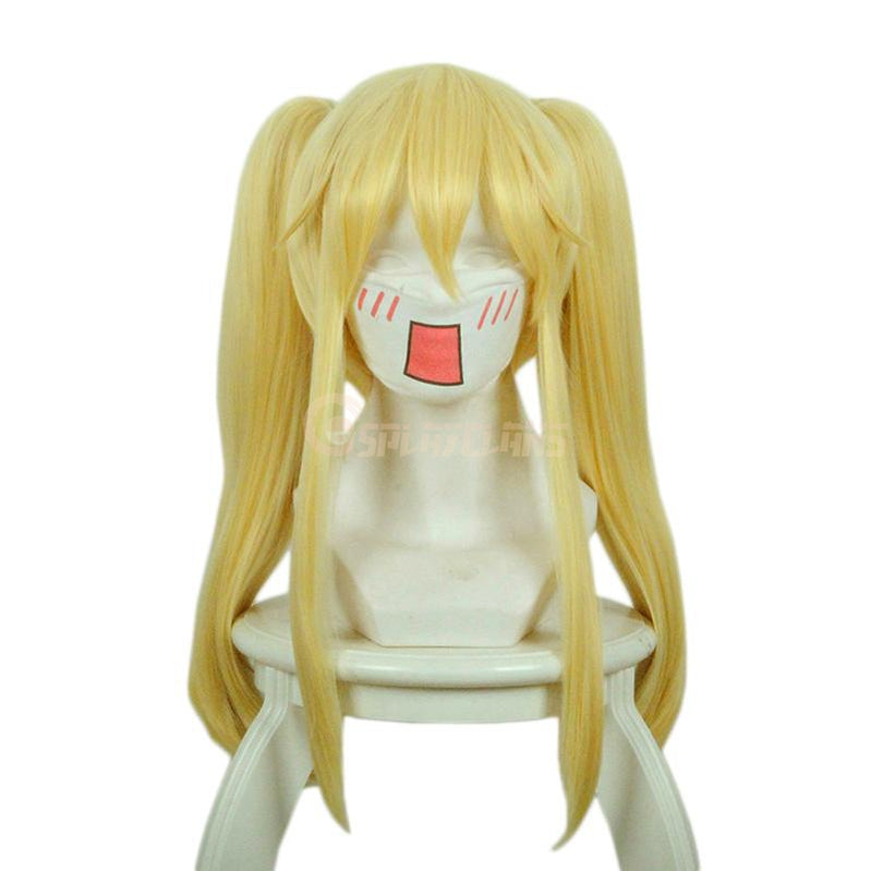 Anime Kakegurui Meari Saotome Mary Saotome Blonde Double Ponytail Synthetic Cosplay Wig