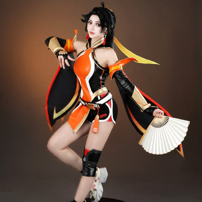 Overwatch Anran Orange Cosplay Costume