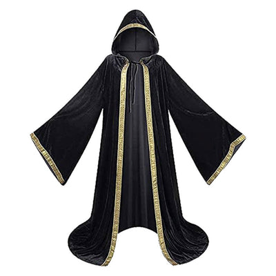 Retro Death Godfather Printed Velvet Cape Cosplay Costumes
