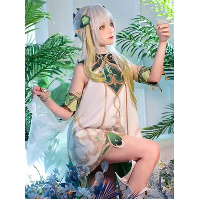 Game Genshin Impact Dendro Archon Kusanali Nahida Kids Cosplay Costumes