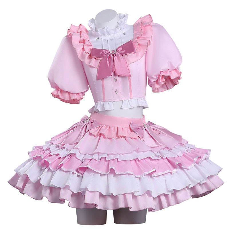 Puella Magi Madoka Magica Madoka Kaname Stage Outfit Cosplay Costumes