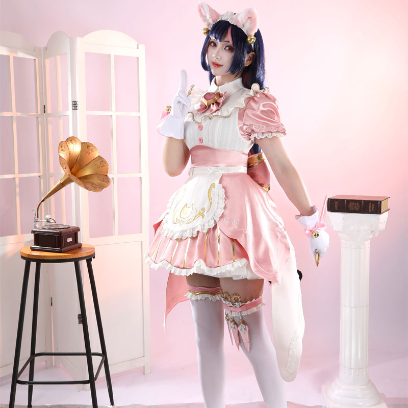 Overwatch Featured Shop Bundle: Nyan Café Kiriko Cosplay Costumes