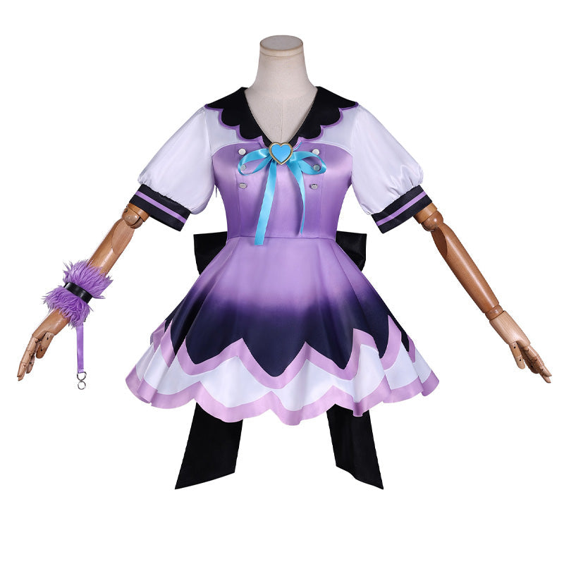 Needy Streamer Overload Deadly Poison Denpa Girl Purple Lollipop Cosplay Costumes