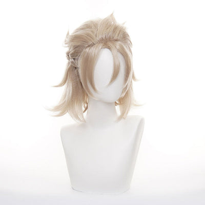 Game Genshin Impact Albedo Blonde Cosplay Wigs