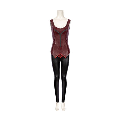 Movie Captain America Civil War Wanda Maximoff Cosplay Costume