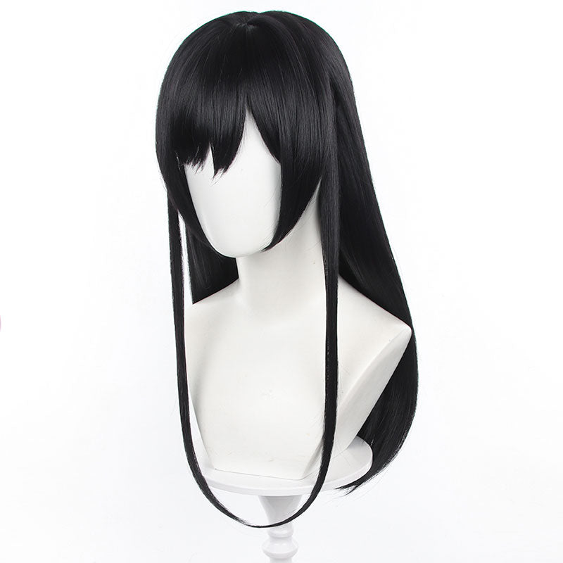 Anime Citrus Mei Aihara Long Straight Black Cosplay Wigs