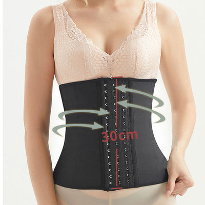 Sports Abdominal Fitness Waist Belt Latex Corset Three-layer Rubber Corset Cosplay Costumes
