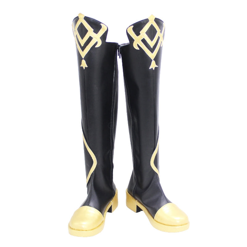Game Genshin Impact Traveler Male Cosplay Shoes