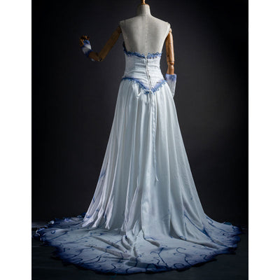 Tim Burton's Corpse Bride Emily Wedding Dress Cosplay Costumes