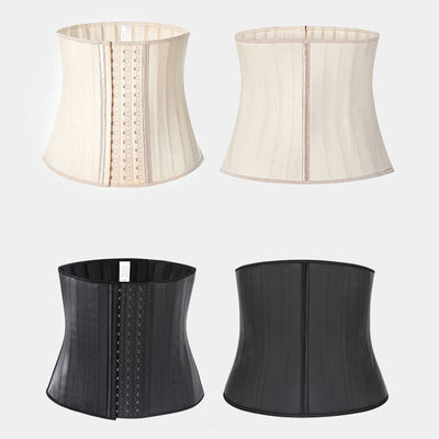 Steel Bone Smooth Rubber Abdomen Girdle Corset Cosplay Costumes