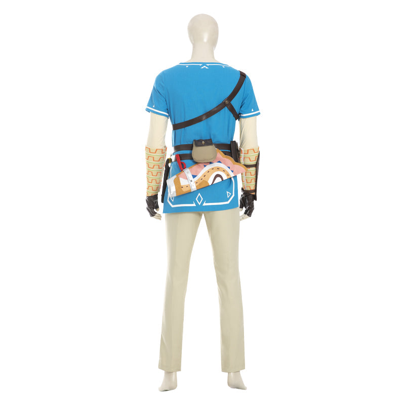 Game The Legend of Zelda: Breath of the Wild Link Fullset Cosplay Costumes