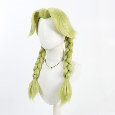 Dr.stone Nikki Hanada Double Braids Cosplay Wigs