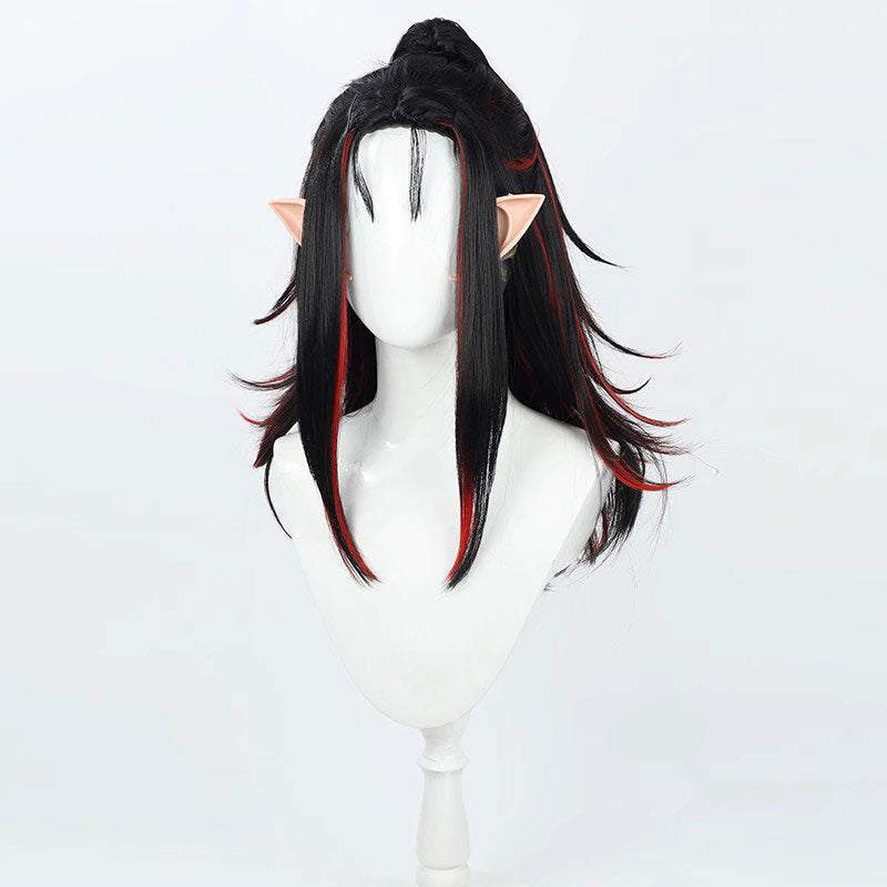 Hololive English Virtual YouTuber NIJISANJI XSOLEIL Vox Akuma Cosplay Wig With Ear Props
