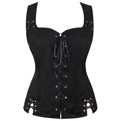 European Style Renaissance Punk Pirate Suede Lace-Up Vest Cosplay Costumes