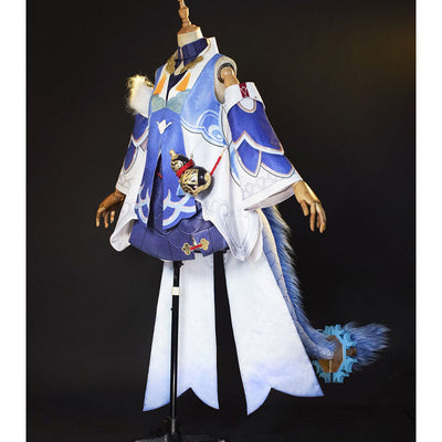 Honkai: Star Rail Bailu Cosplay Costume With Free Gourd Props