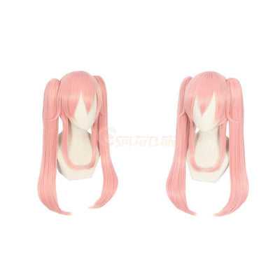 Anime FGO Fate/Grand Order Tamamo no Mae Pink Curly Ponytail Straight Cosplay Wigs