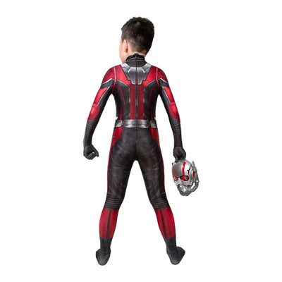 Movie Ant Man and the Wasp Ant-Man Children Jumpsuit Cosplay Costume