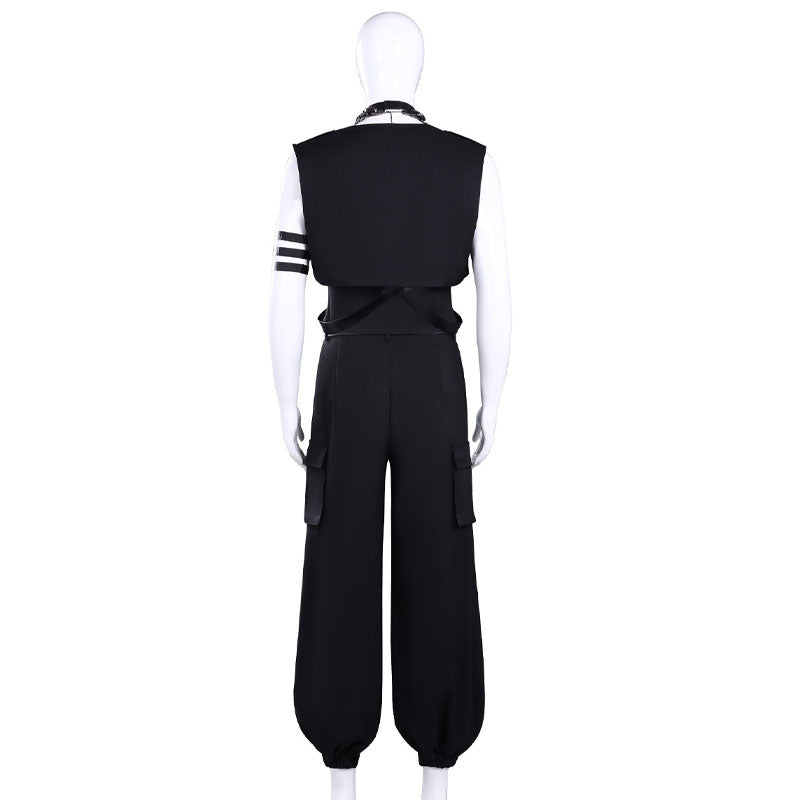 Tamon's B-Side Rintarō Kai Black Vest Uniform Cosplay Costume
