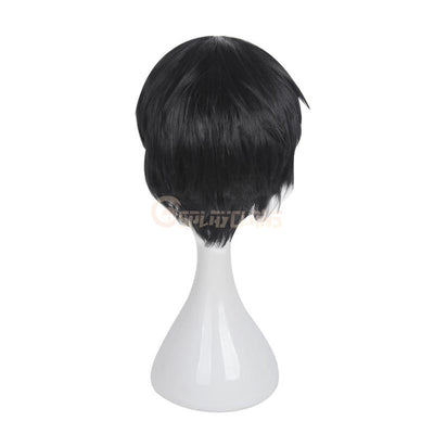 Anime Kakegurui Kaede Manyuda Short Black Men Cosplay Wigs