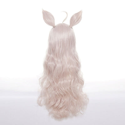 Uma Musume Pretty Derby Biwa Hayahide Bright Pink Long Cosplay Wigs With Ears