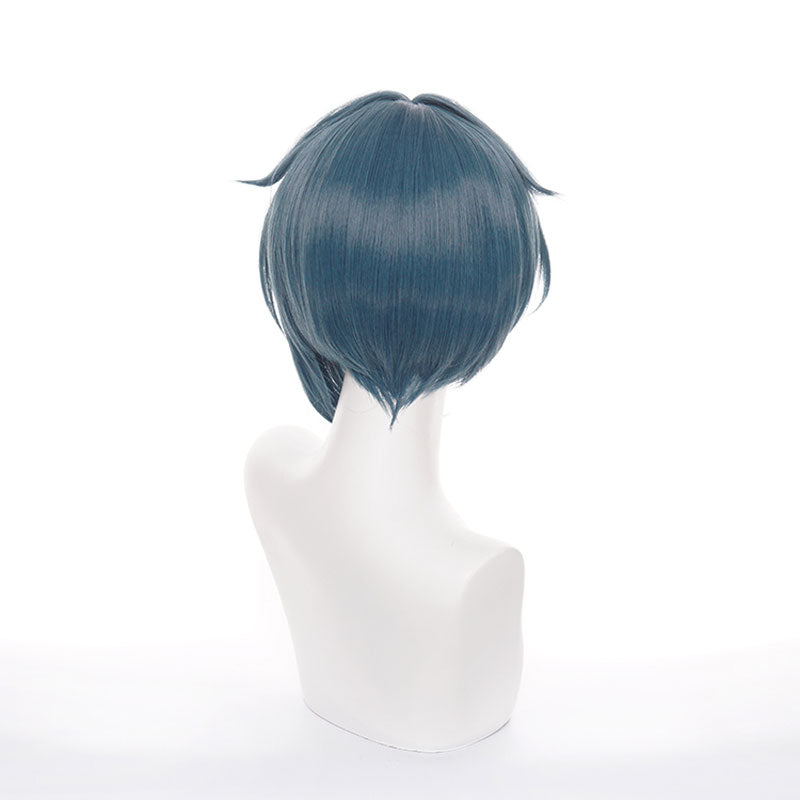 Game Genshin Impact Xingqiu Navy Blue Cosplay Wigs