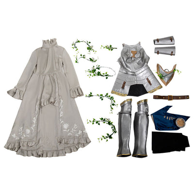 Identity V Psychologist Ada Mesmer The Silver Knight Cosplay Costume