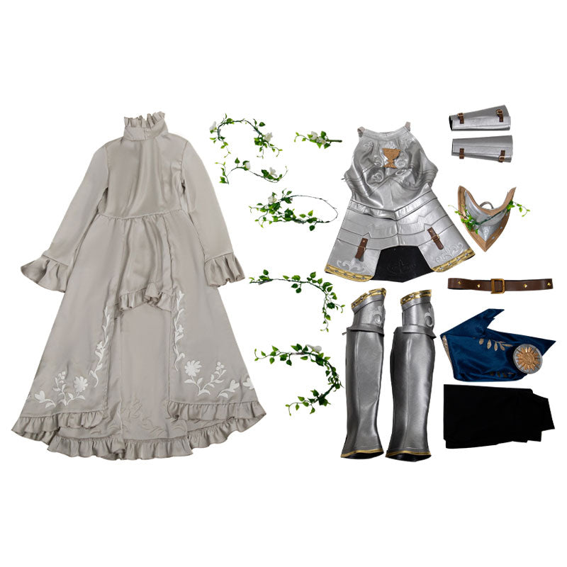 Identity V Psychologist Ada Mesmer The Silver Knight Cosplay Costume