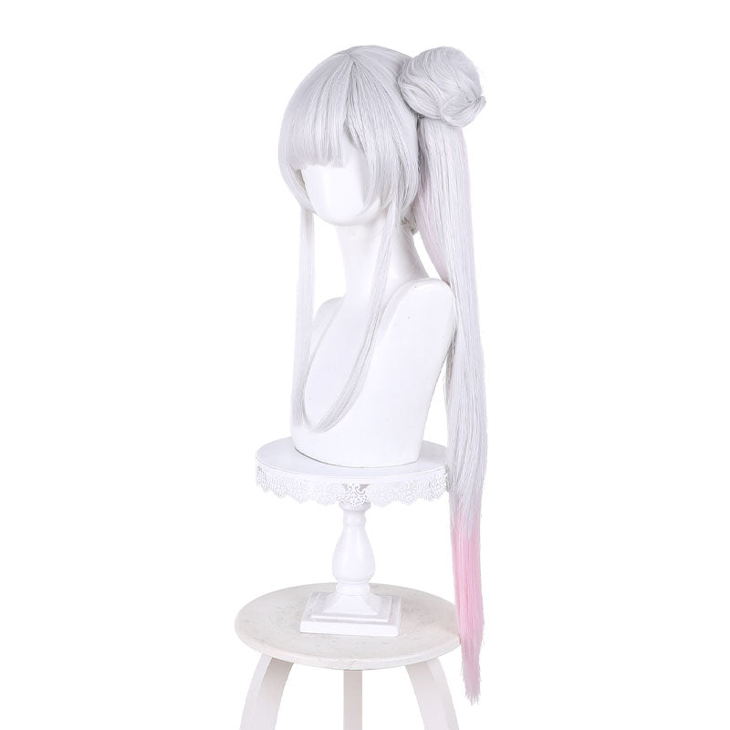 Cosmic Princess Kaguya! Runami Yachiyo Silver Pink Cosplay Wigs