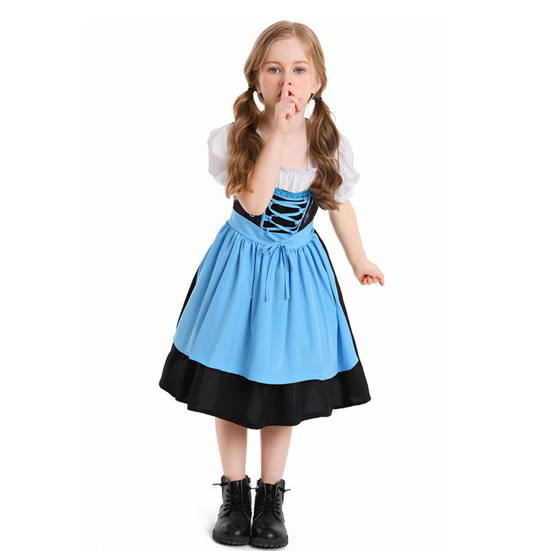 Medieval Farm Beer Festival Kids Halloween Dress Cosplay Costumes
