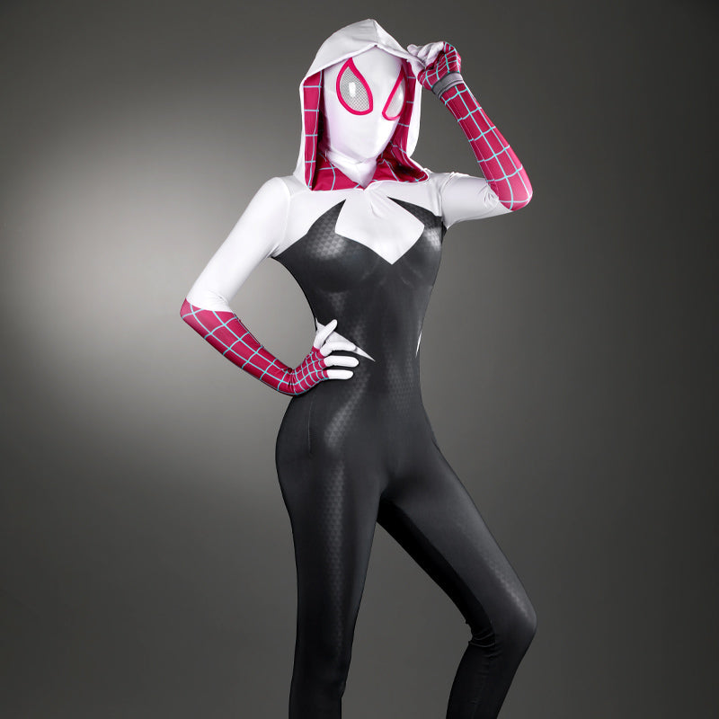 Spider-Man: Across The Spider-Verse Gwen Stacy Jumpsuit Cosplay Costumes